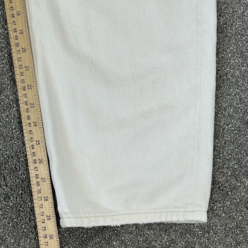 Banana Republic Women's High Rise Barrel Fit Jeans -Size 30- Ecru Off White